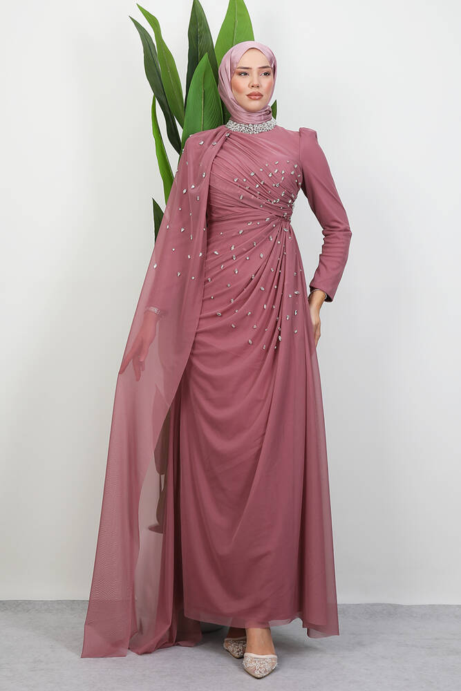 Asrın Boncuk Abiye Gül Kurusu - LAMİAGİYİM