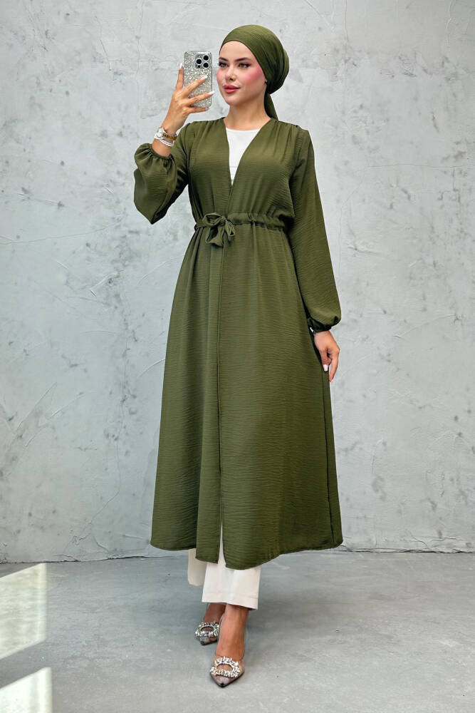 Belden Bağlamalı Kap Haki - LAMİAGİYİM