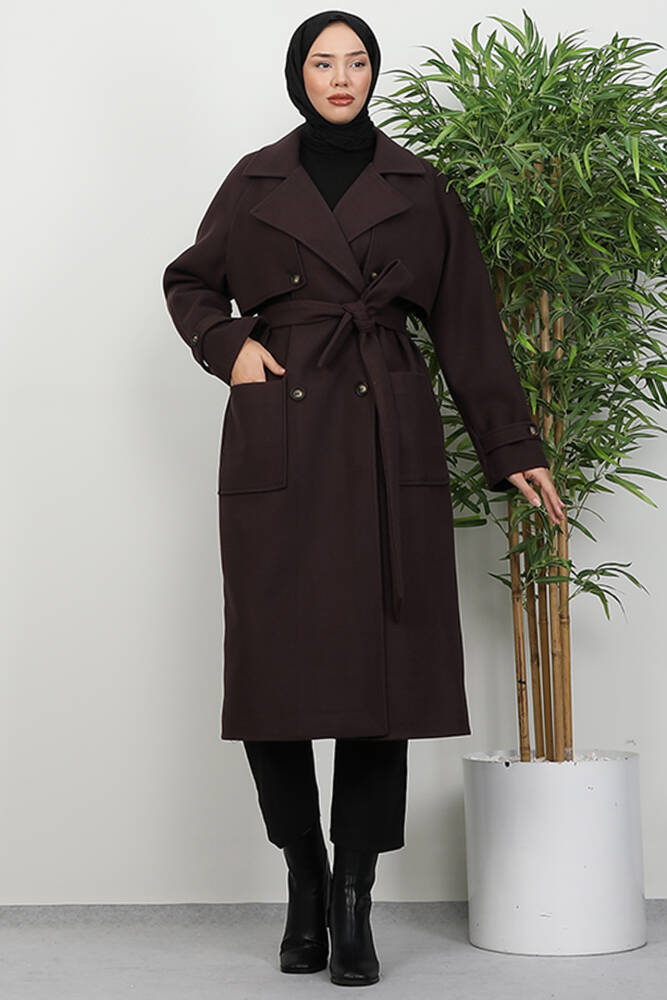 Büyük Cepli Kaban Acı Kahve - LAMİAGİYİM