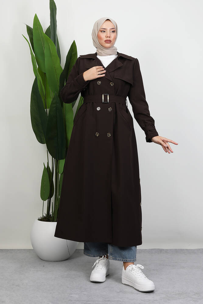 Çilay Trençkot Acı Kahve - LAMİAGİYİM
