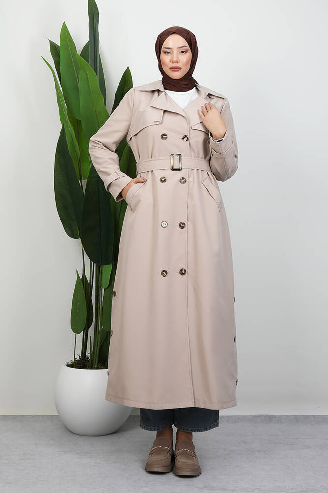 Çilay Trençkot Bej - LAMİAGİYİM