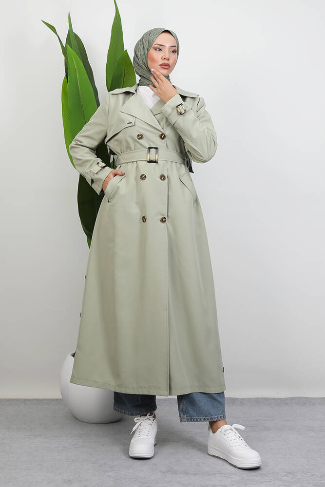 Çilay Trençkot Mint - LAMİAGİYİM