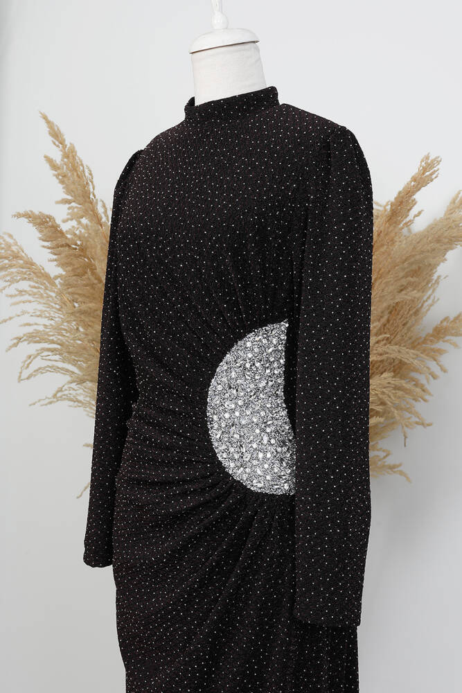 Dilin Parıltı Abiye Bordo - LAMİAGİYİM