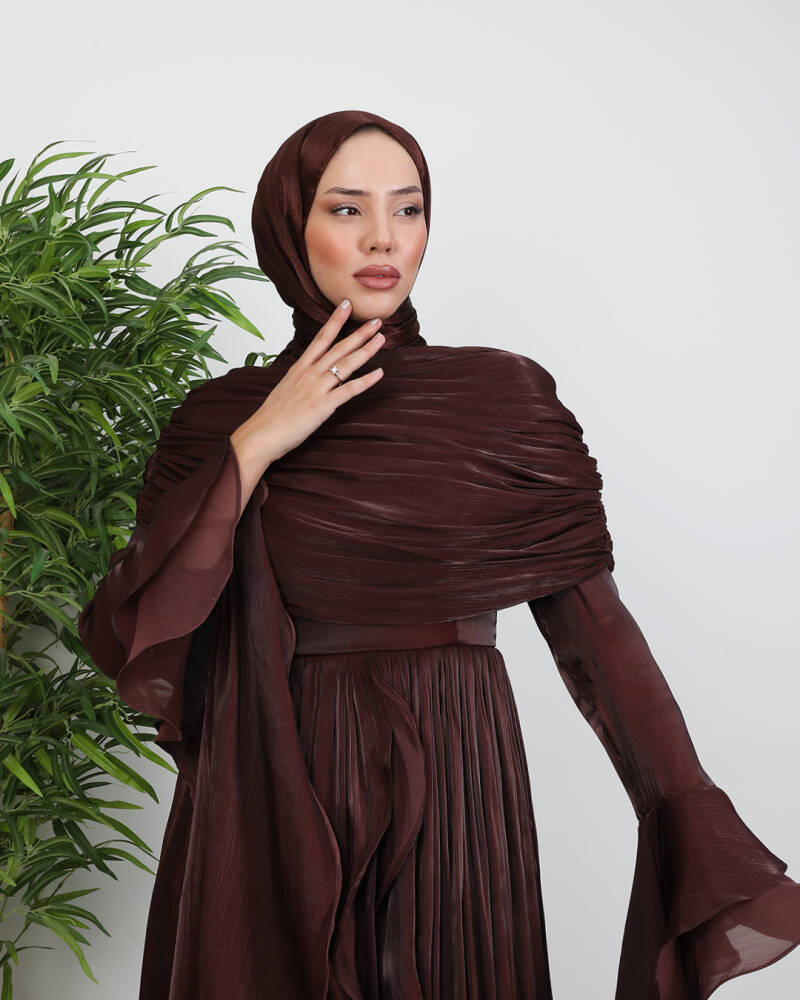 Ebru Yoryo Abiye Gül Kahve 