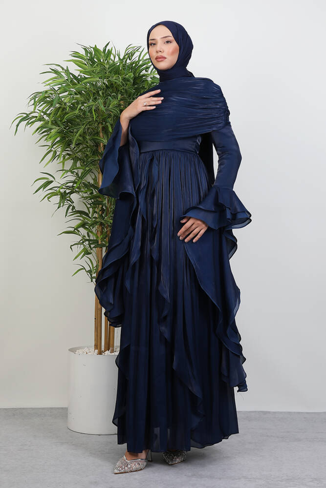 Ebru Yoryo Abiye Lacivert 