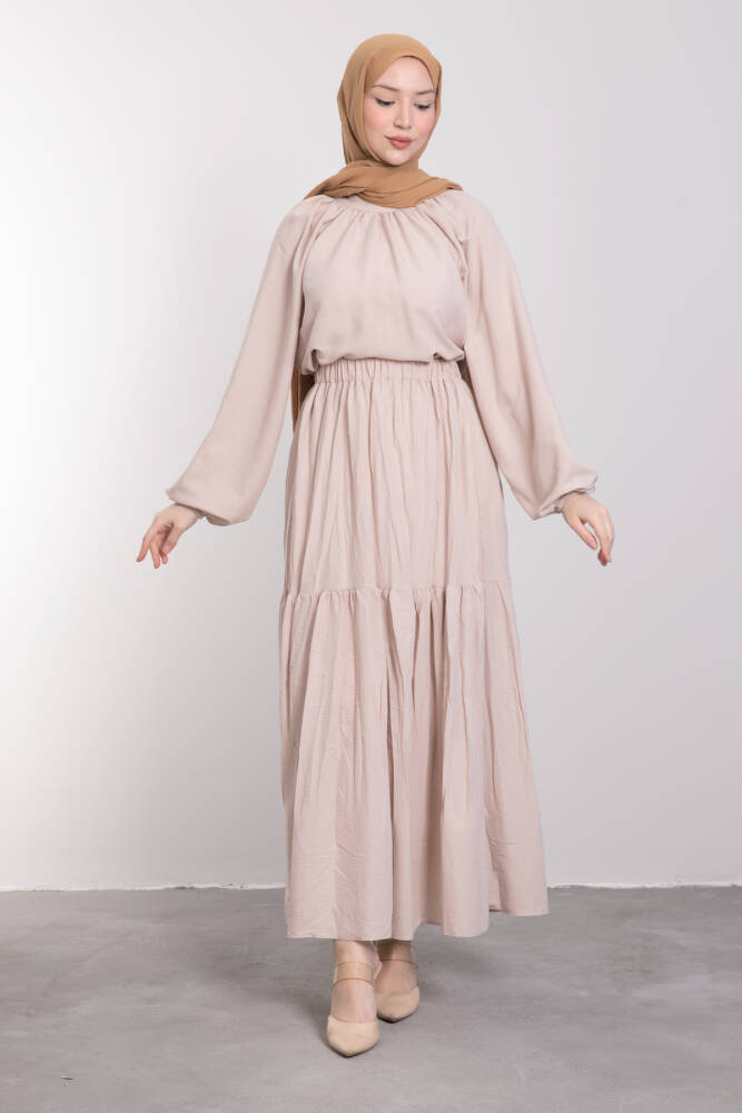 Feza İkili Takım Bej - LAMİAGİYİM