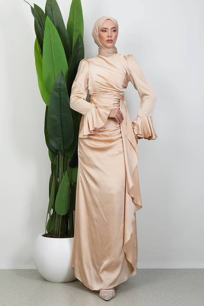 Ilgın Tesettür Abiye Bal Köpüğü 