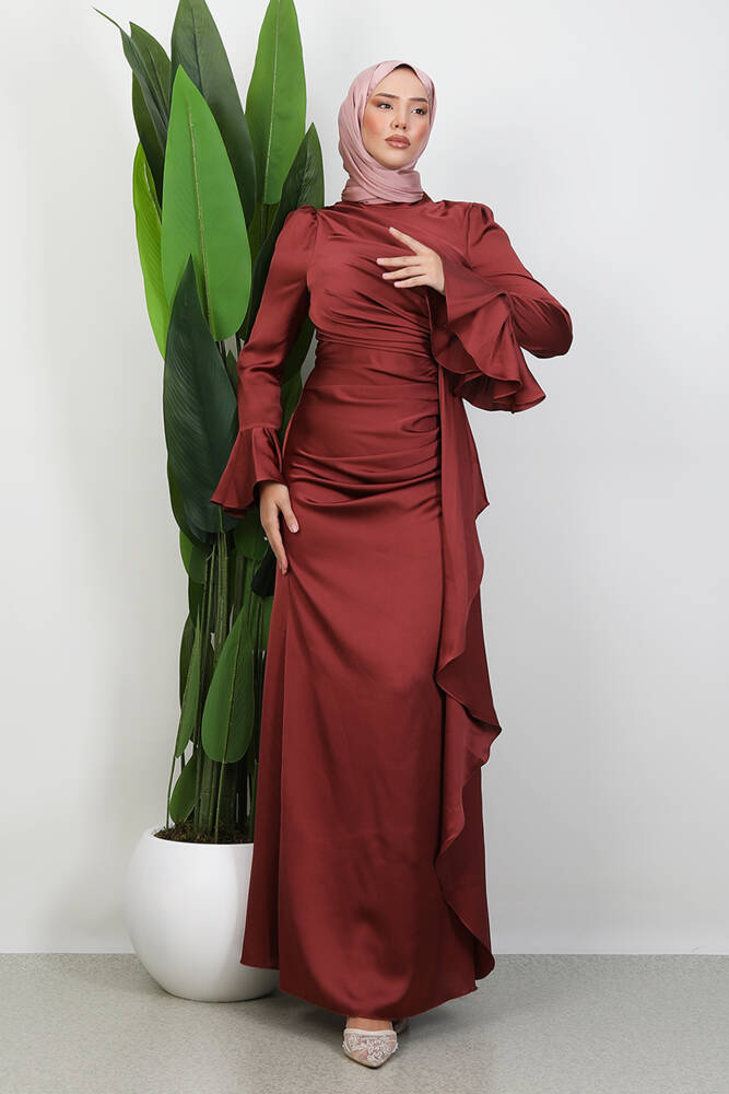 Ilgın Tesettür Abiye Gül Kurusu 