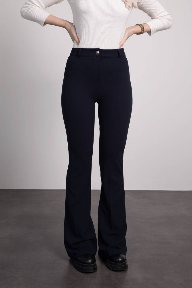 İspanyol Paça Pantolon Lacivert - LAMİAGİYİM