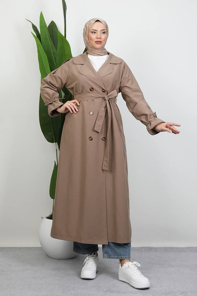 Jasmin Trençkot Vizon - LAMİAGİYİM