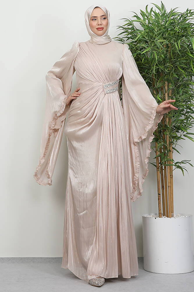 Lena Yoryo Abiye Bej - LAMİAGİYİM