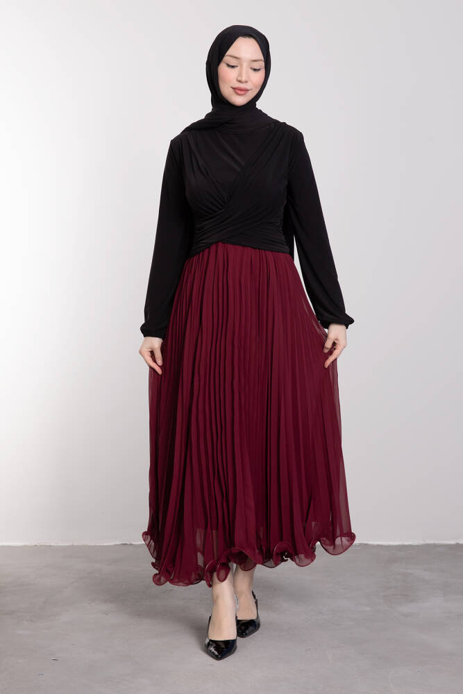 Likralı Çapraz Bluz Siyah - LAMİAGİYİM