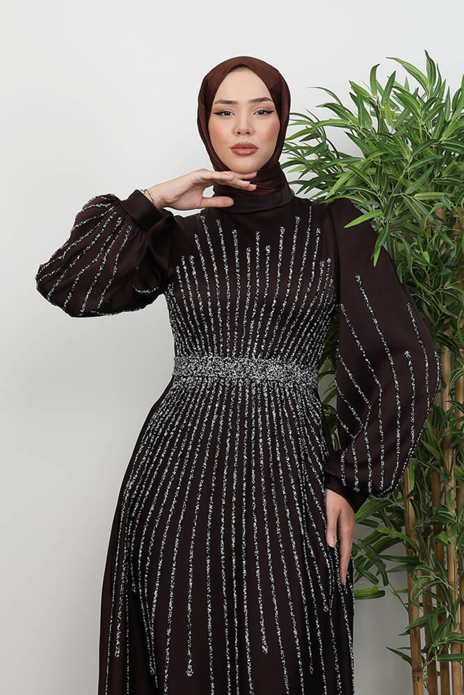 Madame Giyza Abiye Acı Kahve - LAMİAGİYİM