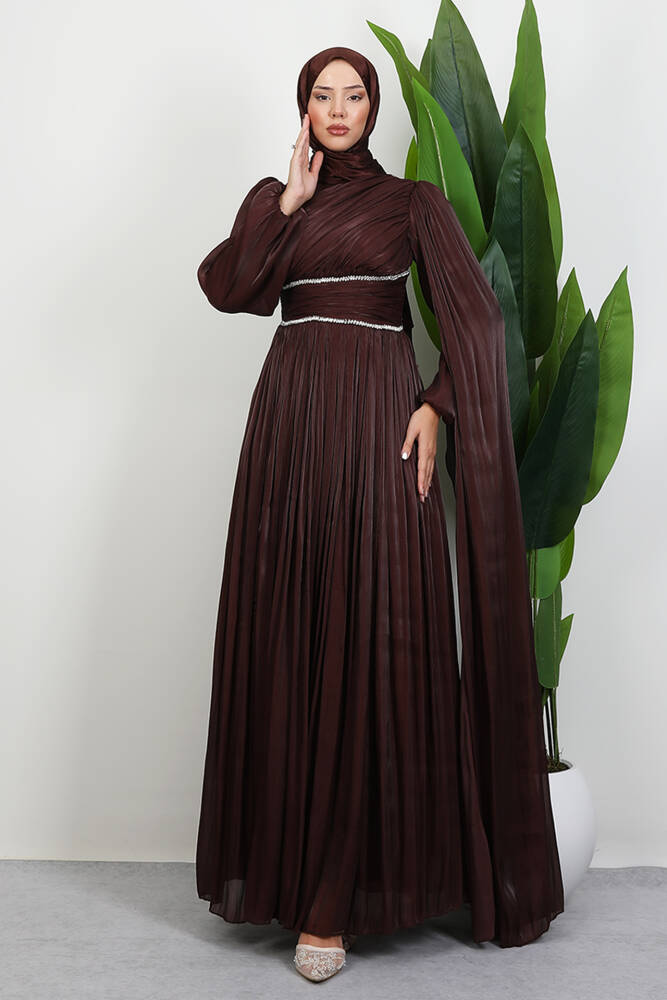 Paris Abiye Gül Kahve - LAMİAGİYİM