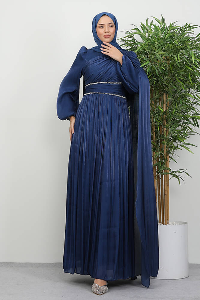 Paris Abiye Lacivert - LAMİAGİYİM