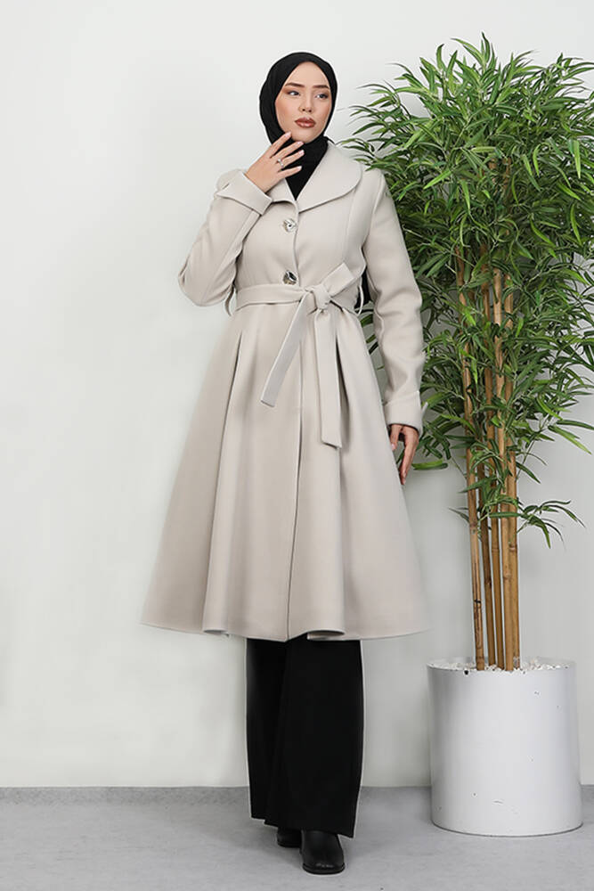 Pilise Detay Kaban Krem - LAMİAGİYİM