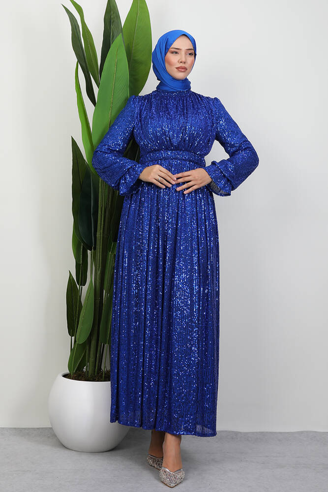 Pul Payet Kelebek Abiye Saks 