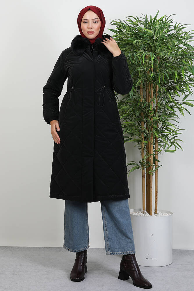 Şişme Anorak Mont Siyah - LAMİAGİYİM