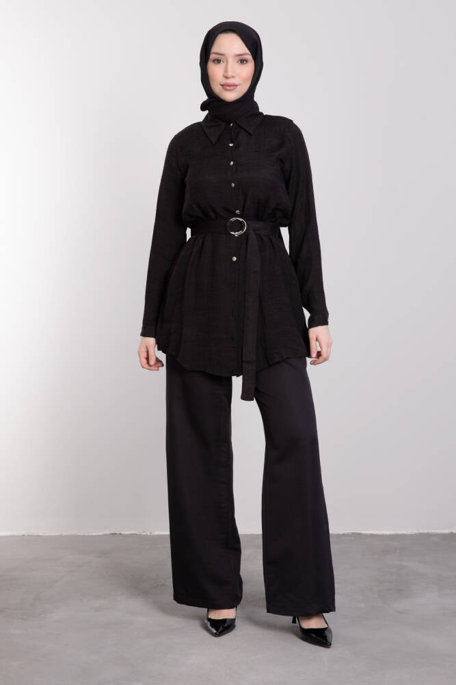 Tesettür Tunik Siyah - LAMİAGİYİM