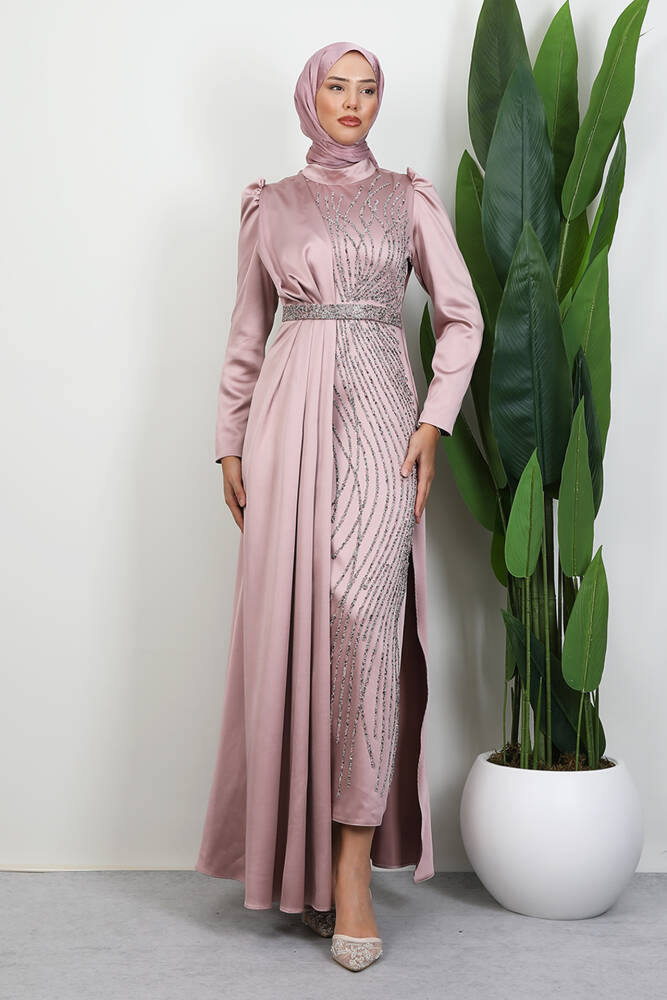 Yonca Pelerin Abiye Pudra - LAMİAGİYİM